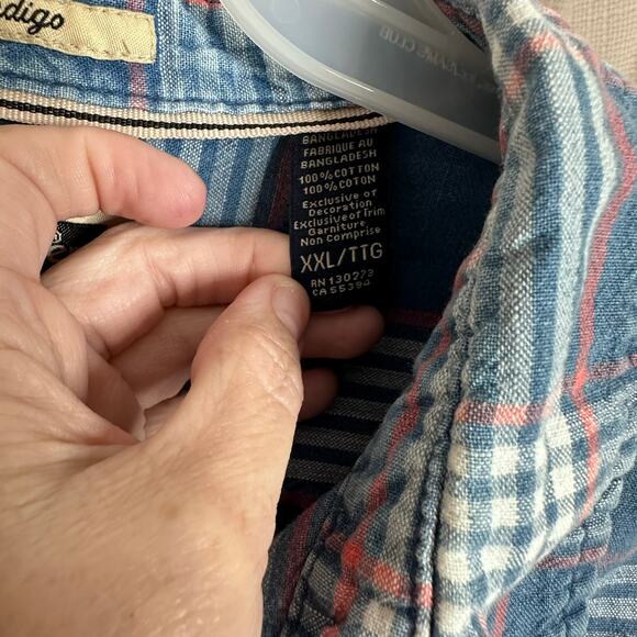 Wrangler Button Down Short Sleeve Denim Shirt - Vintage size: XXL - Picture 7 of 12